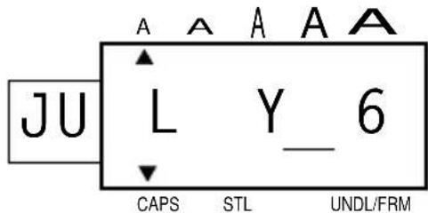 JU L Y 6 CAPS STL UNDL/FRM