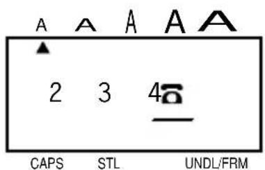 A A A A A 2 3 4 CAPS STL UNDL/FRM