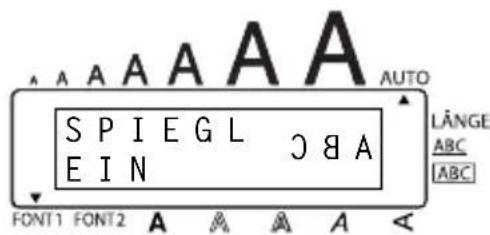 A A A A A A AUTO SPIEGL CBA EIN LÄNGE ABC [ABC] FONT1 FONT2 A A A A A <