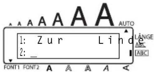 1: Zur Linde 2: _