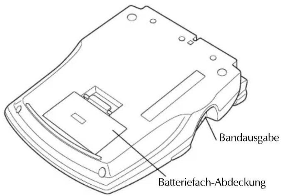 Bandausgabe Batteriefach-Abdeckung