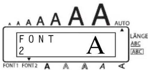 A A A A A A A A A A A A A A A LÄNGE ABC ABC FONT1 FONT2 A A A A A
