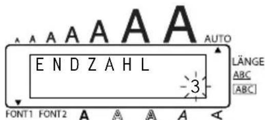A A A A A A AUTO END Z A H L 3 LÄNGE ABC [ABC] FONT1 FONT2 A A A A A