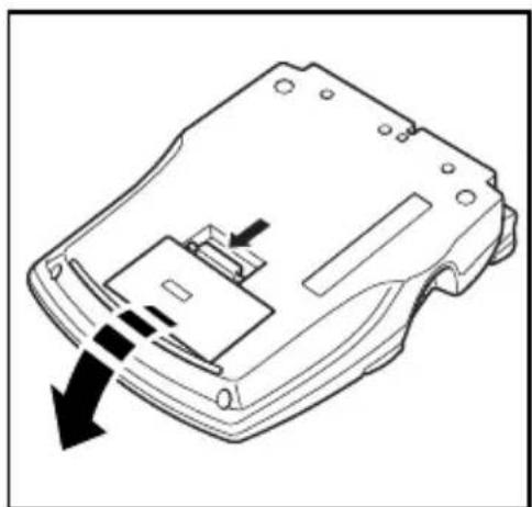 BROTHER P Touch 1850 - Batterien einlegen: - 1