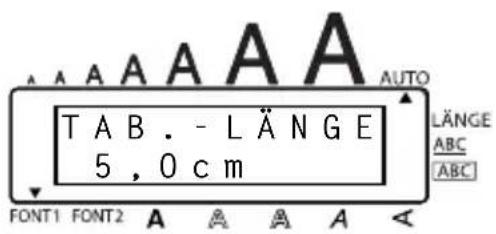 TAB. - LÄNGE 5, 0 cm