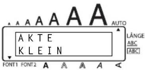 A A A A A A A K T E K L E I N FONT1 FONT2 A A A A A AUTO LÄNGE ABC [ABC]