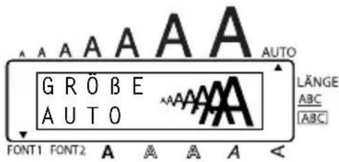 A A A A A A G RÖ B E AUTO LÄNGE ABC [ABC] FONT1 FONT2 A A A A A <