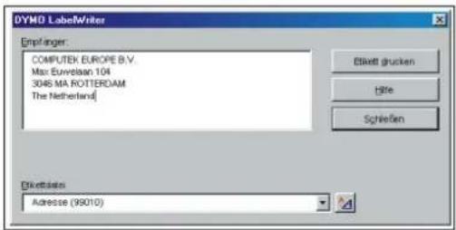 DYMO LabelWriter 330 - So starten Sie das Word-Add-In - 1