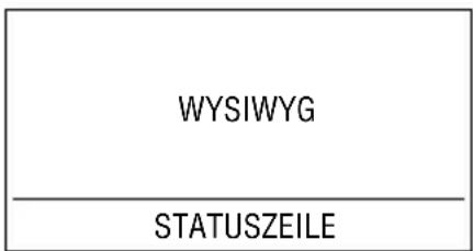 WYSIWYG STATUSZEILE