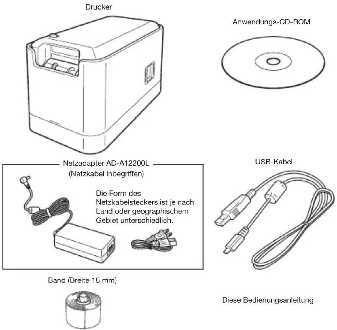 CASIO MEP-U10 - Kontrollieren des Verpackungsinhalts - 1