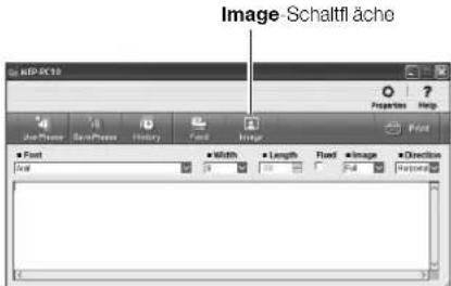 Image-Schaltfl äche File Edit View Insert Format Print Format Font Width Length Field Image Direction Font Alt 0 10 Full Frequency