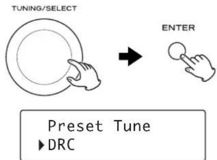 TEAC T-H380 - Selezionare "DRC". - 1