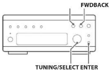 FWDBACK TUNING/SELECT ENTER