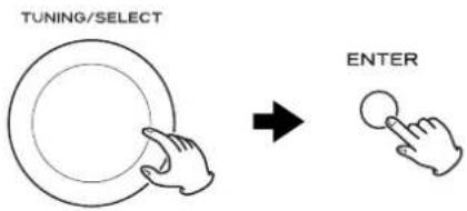 TUNING/SELECT ENTER
