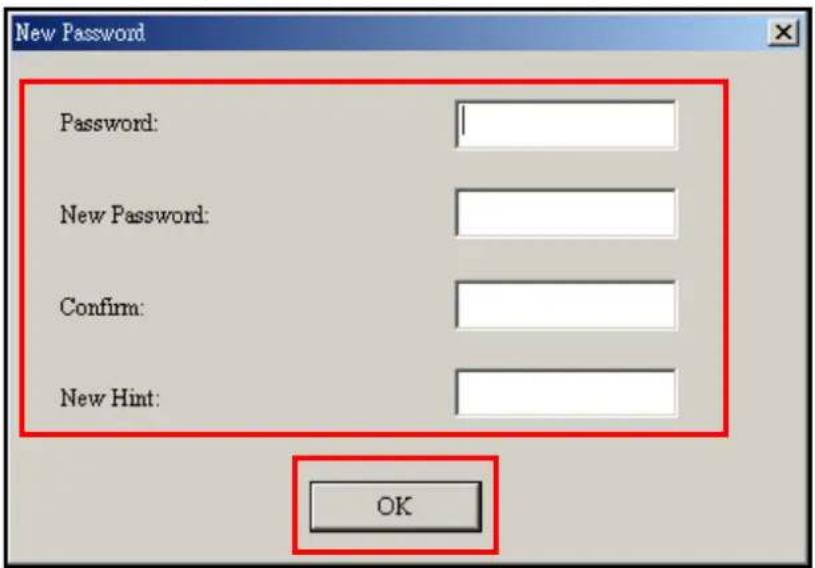 TRANSCEND T.sonic 820 - Changing your Password - 2