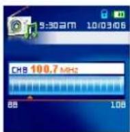 TRANSCEND T.sonic 820 - Selecting a Radio Station - 1