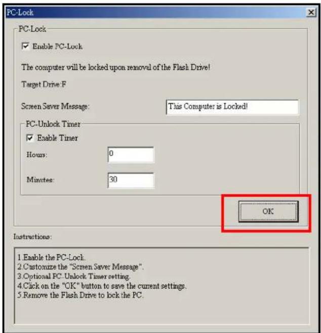 TRANSCEND T.sonic 820 - PC-Lock Function for Windows® Me, 2000 and XP - 5
