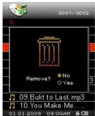 TRANSCEND T sonic 850 - ■ Removing a Song from My Playlist - 7