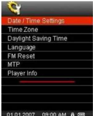 TRANSCEND T sonic 850 - Date/Time Settings - 1
