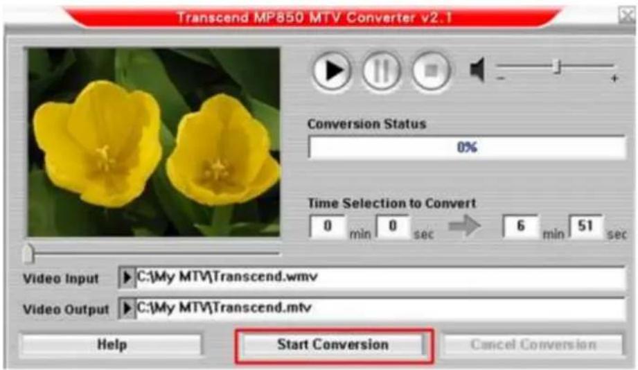 TRANSCEND T sonic 850 - Transcend MTV Converter - 4