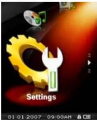 TRANSCEND T sonic 850 - The Settings Menu - 1
