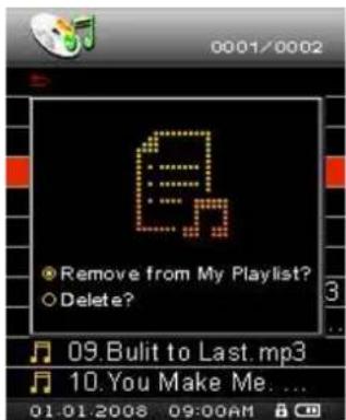 TRANSCEND T sonic 850 - ■ Removing a Song from My Playlist - 6