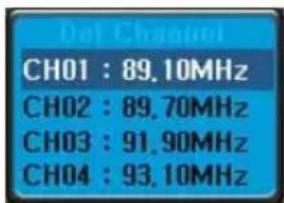 TEAC MP-450 - Löschen eines gespeicherten Senders - 1