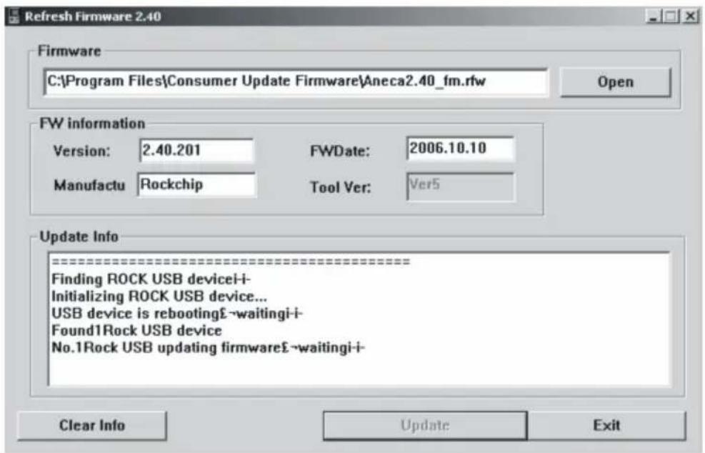 TEAC MP-275 - Firmware-Aktualisierung mit den Firmware Upgrade Tools - 2