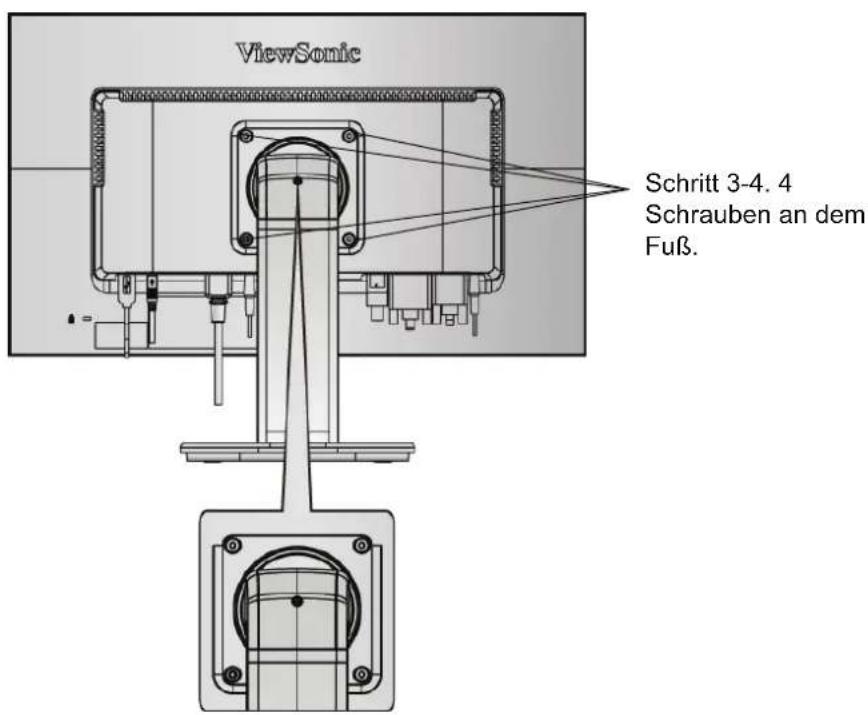 ViewSonic Schritt 3-4.4 Schrauben an dem Fuß.