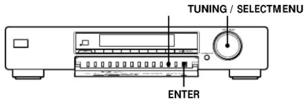 TUNING / SELECTMENU ENTER