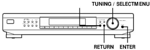 TUNING / SELECTMENU RETURN ENTER