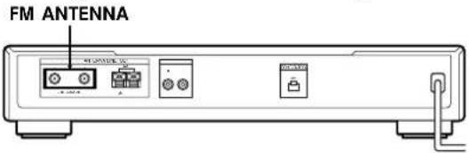 SONY ST-SB920QS - Aansluiten van de FM antenne(s) - 1