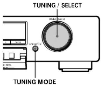 TUNING / SELECT TUNING MODE