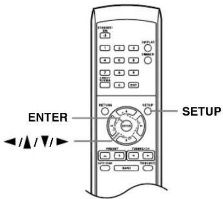 ENTER SETUP /↑/▼/