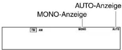 AUTO-Anzeige MONO-Anzeige FM AN MONO AUTO