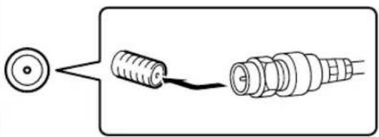 ONKYO T-4555 DAB - Verschrauben Sie den Stecker der DAB-Antenne mit der DAB ANTENNA-Buchse. - 1