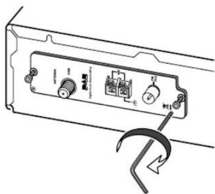ONKYO T-4555 DAB - Installation av ett mottagarkort - 5