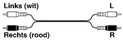Links (wit) L Rechts (rood) R