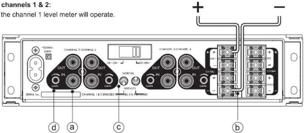 Audica Microplus - To bridge channels 1 & 2: - 1
