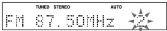 TUNED STEREO AUTO FM 87.50MHz