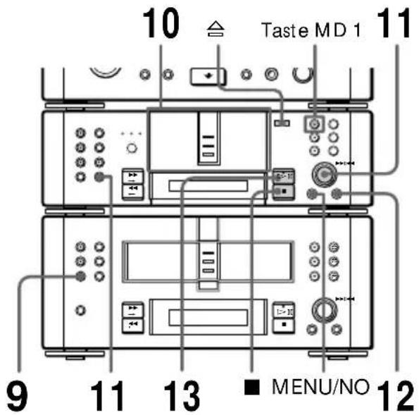 10 Taste MD 1 11 9 11 13 ■ MENU/NO 12