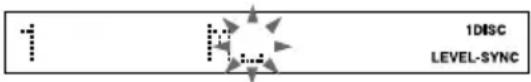 ↑ ↓ 1DISC LEVEL-SYNC