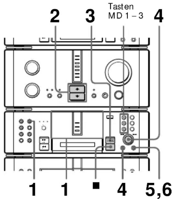 Tasten MD 1 - 3 1 1 4 5,6