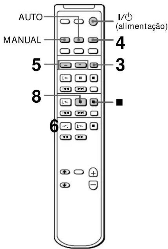 AUTO MANUAL I/○ (alimentação) 4 5 3 8 ■ 6