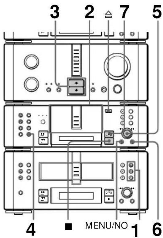 3 2 7 5 MENU/NO 4 1 6