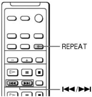 SONY DHC-MD717 - Wiederholte Wieder- gabe der CD-Titel - 1