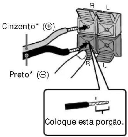 Cinzento* (⊕) Preto* (⊖) R L R L Coloque esta porção.