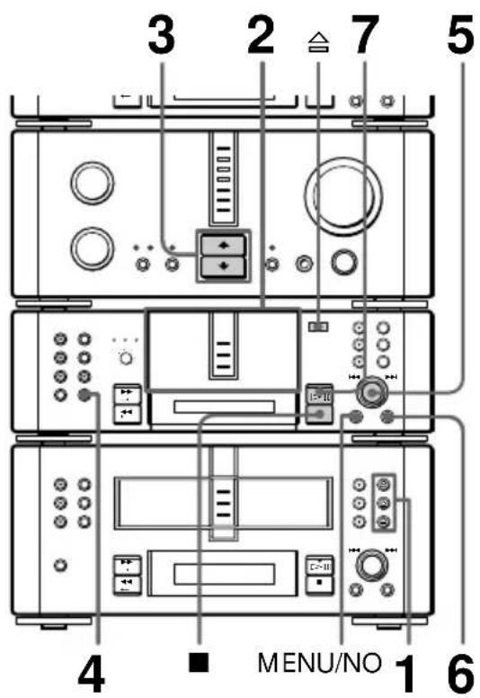 3 2 7 5 MENU/NO 4 1 6