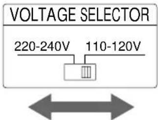 VOLTAGE SELECTOR 220-240V 110-120V