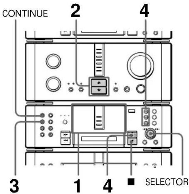 CONTINUE 2 4 3 1 4 SELECTOR